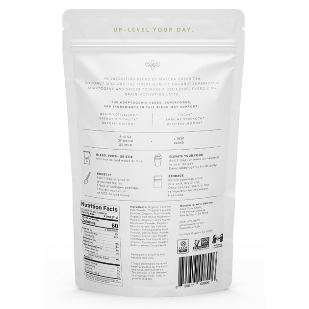 Adaptogenic Matcha + Turmeric Latte Blends Detox and Immunity Glow