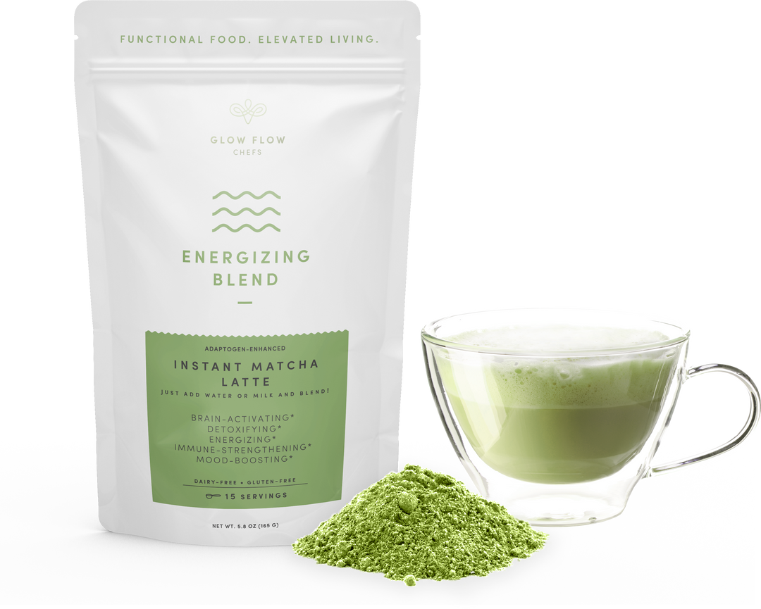 Adaptogenic Latte Blends (Matcha, Turmeric, Cacao) - Glow Flow Chefs